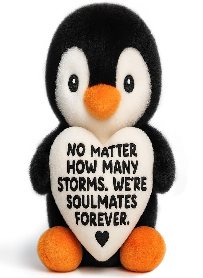 TuSuQing Anniversary Birthday Gifts for Women Men Christmas Boyfriend Girlfriend GF Wife Husband Couples Valentines I Love You Gift for Him Her, Funny Penguin with Heart To My Love Romantic Fiance Gifts Idea - Image 1